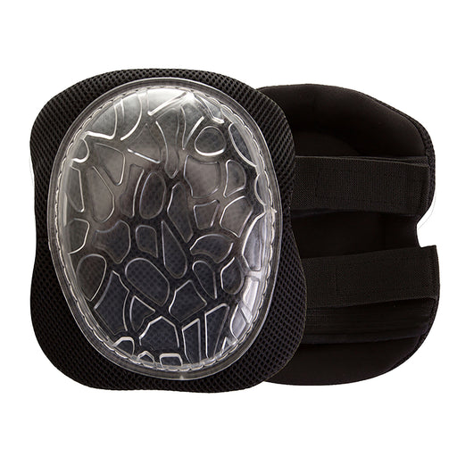 876-00 Gel Rounded Cap Kneepad has a honeycomb, textured co-polymer cover which slides easily over smooth surfaces to make movement easy. The large low profile textured cap is designed to prevent "roll-over" while you work.