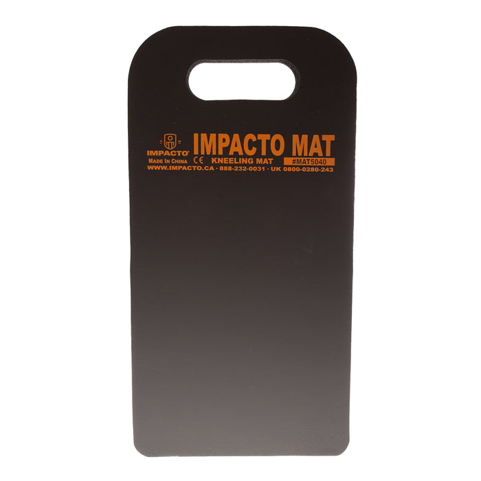 IMPACTOMAT Anti-fatigue Kneeling Mats are specially designed to protect your knees from abrasions and reduce knee trauma and lower back stress while you work. IMPACTOMAT's are made with resilient closed-cell foam which does not compress or absorb liquids.