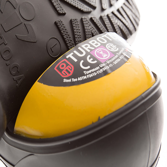 Turbotoe Steel Cap Overshoes are steel toe caps that fit over existing shoes to give you temporary steel toe cap protection instead of needing steel toe boots