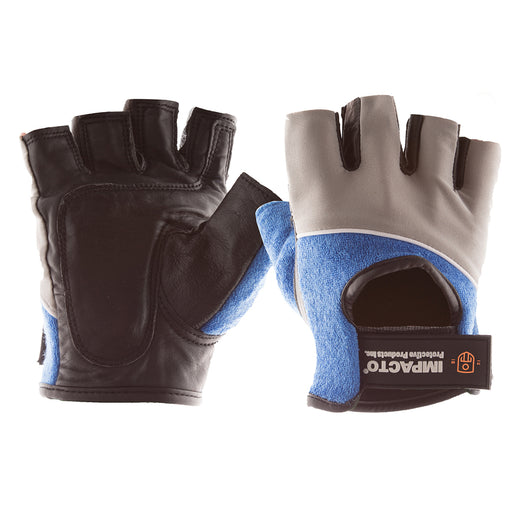 400-00 Half Finger Anti-Impact Glove Liners have GEL padding in the palm and index finger to protect from impact and shock. They are made with a black cowhide leather palm and grey spandex with terry cloth back to ensure optimum breathability, mobility and comfort. 