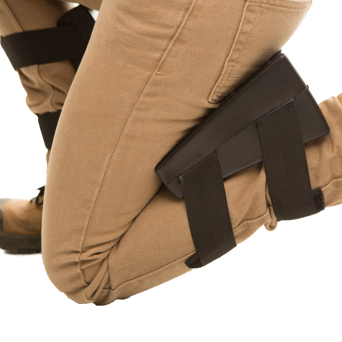 KNEESAVER Knee Strain Reliever relieves stress on your joints, tendons, and cartilage while you work. By limiting the range of knee flexion, the KNEESAVER offers you superior strain protection while you knee or crouch.