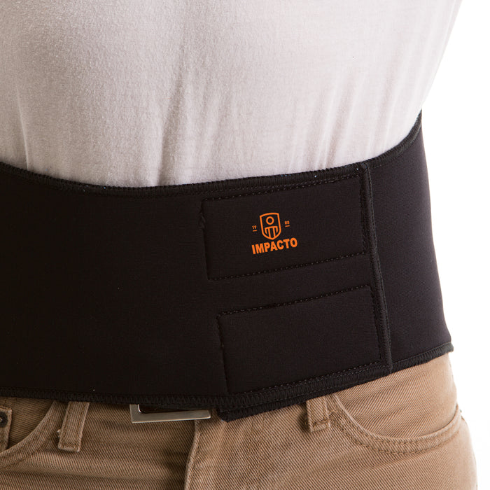 The TS213 Thermo Wrap Back Support is a contoured shaped back support that provides protection and support against general wear and tear; including sprains, strains, and weakened back muscles. 